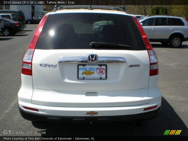 Taffeta White / Gray 2010 Honda CR-V EX-L AWD