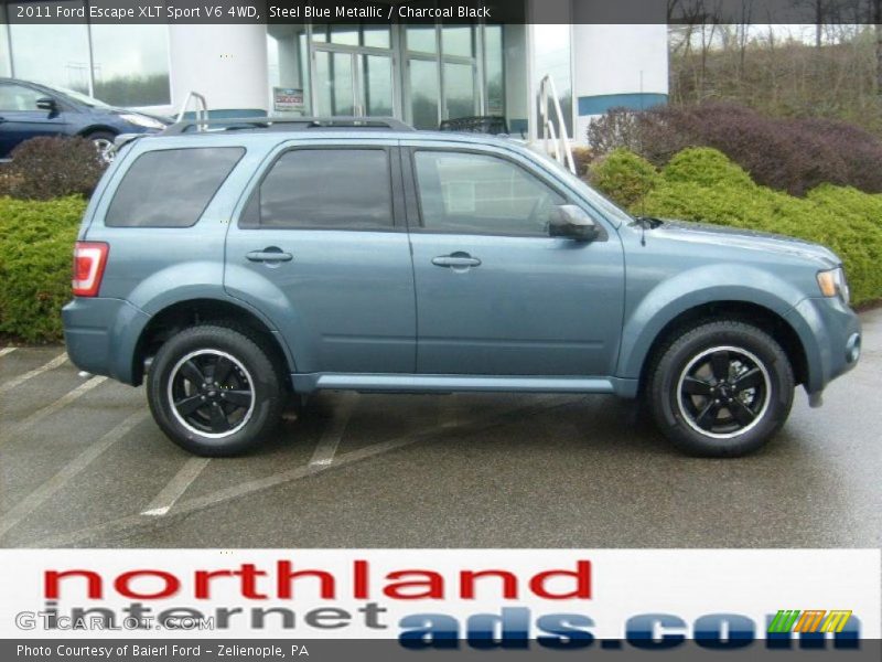 Steel Blue Metallic / Charcoal Black 2011 Ford Escape XLT Sport V6 4WD