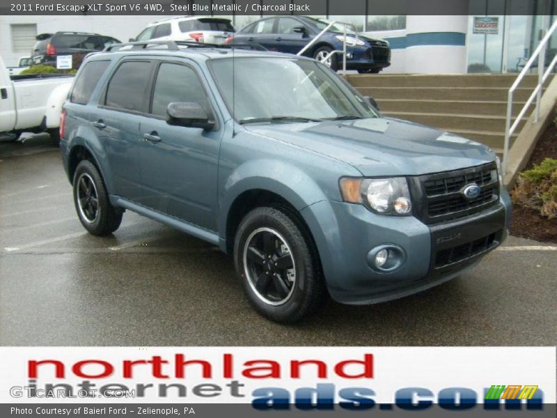 Steel Blue Metallic / Charcoal Black 2011 Ford Escape XLT Sport V6 4WD