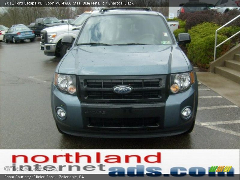 Steel Blue Metallic / Charcoal Black 2011 Ford Escape XLT Sport V6 4WD