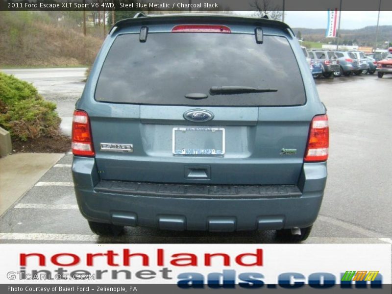 Steel Blue Metallic / Charcoal Black 2011 Ford Escape XLT Sport V6 4WD