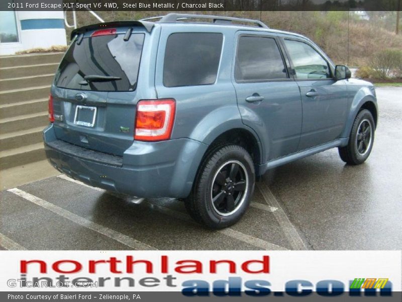 Steel Blue Metallic / Charcoal Black 2011 Ford Escape XLT Sport V6 4WD