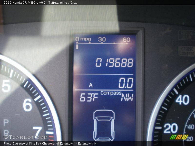 Taffeta White / Gray 2010 Honda CR-V EX-L AWD