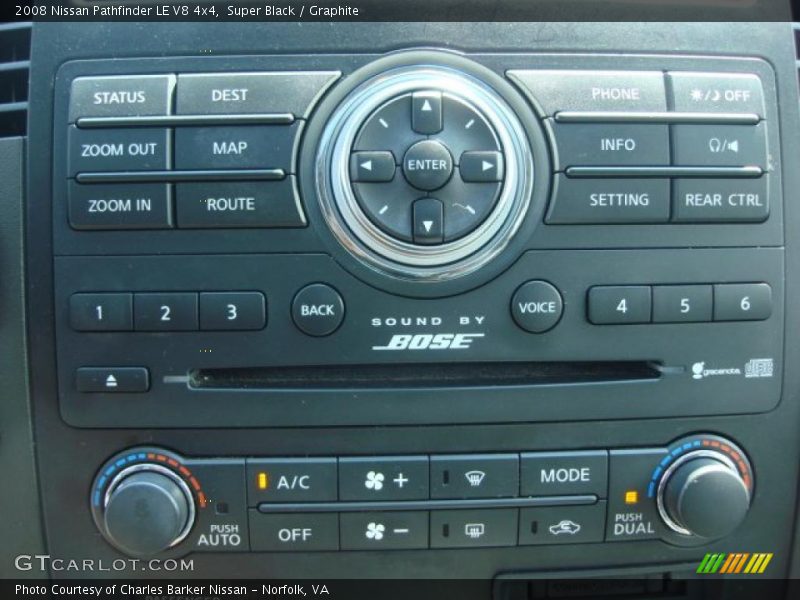 Super Black / Graphite 2008 Nissan Pathfinder LE V8 4x4
