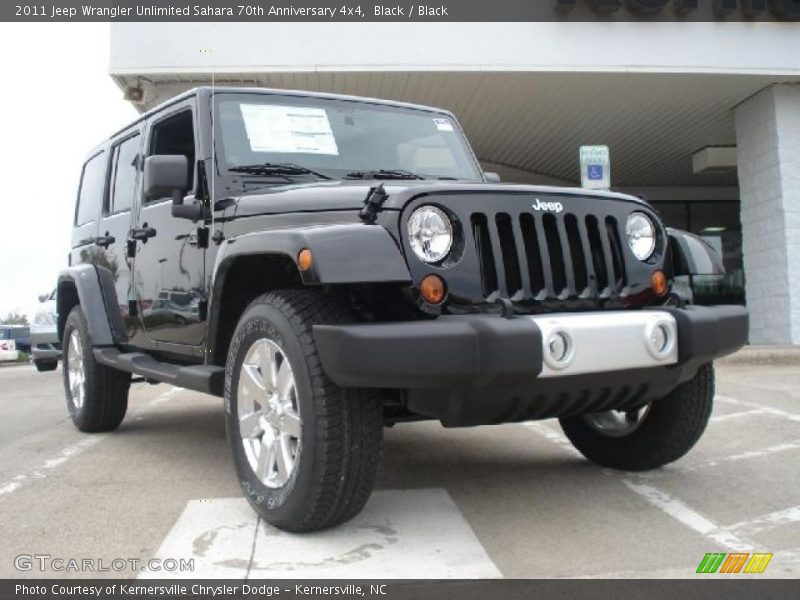 Black / Black 2011 Jeep Wrangler Unlimited Sahara 70th Anniversary 4x4
