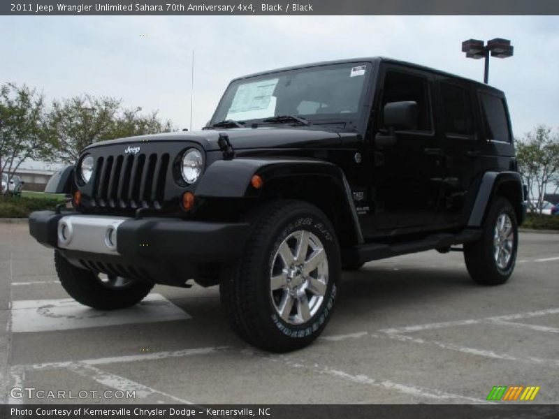 Front 3/4 View of 2011 Wrangler Unlimited Sahara 70th Anniversary 4x4