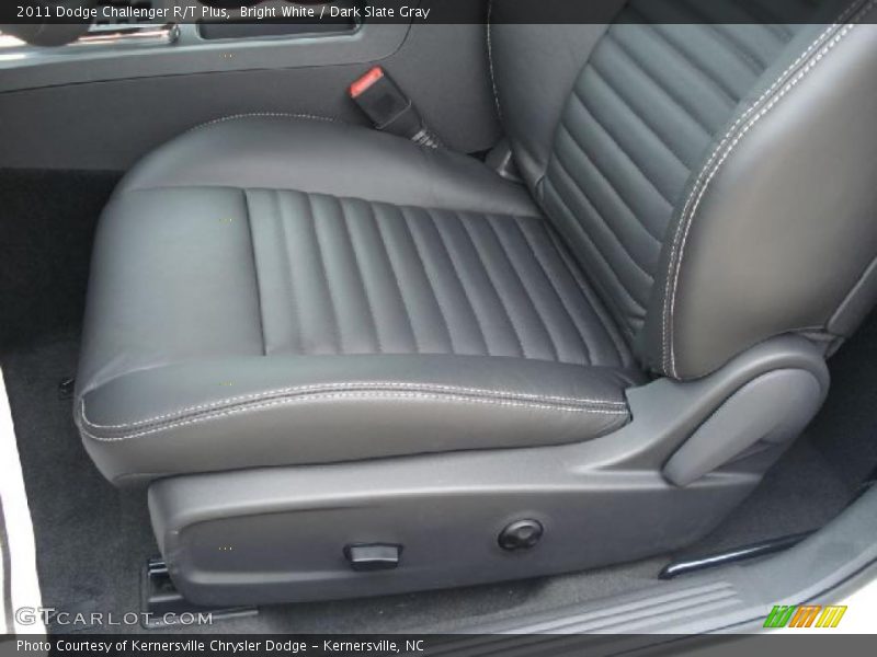 Bright White / Dark Slate Gray 2011 Dodge Challenger R/T Plus