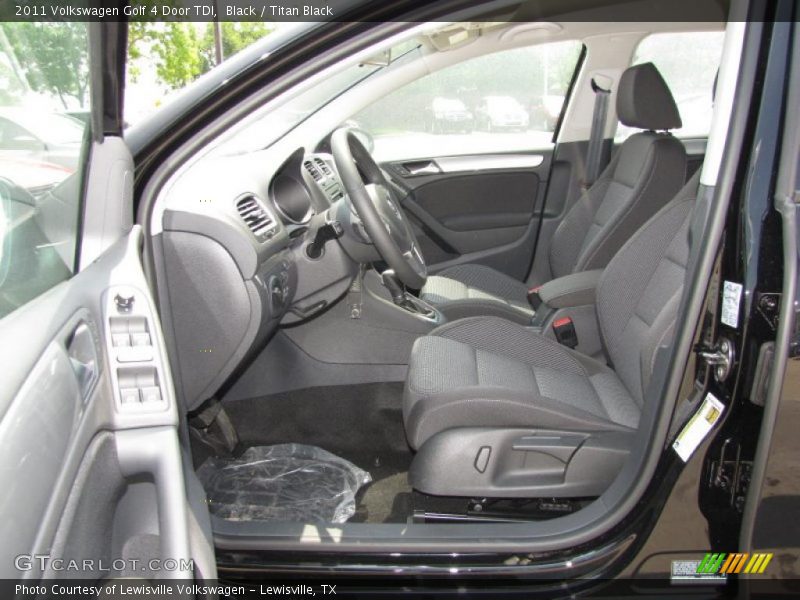 Black / Titan Black 2011 Volkswagen Golf 4 Door TDI