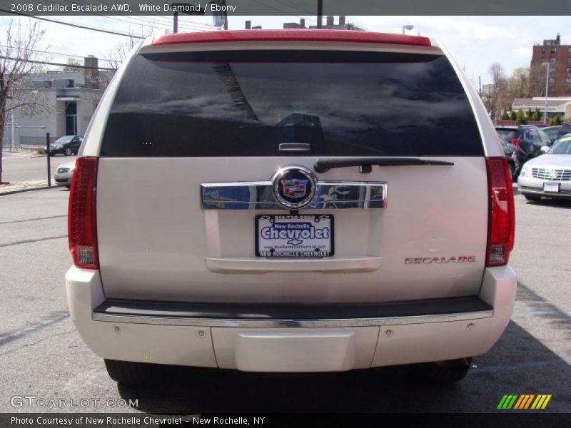 White Diamond / Ebony 2008 Cadillac Escalade AWD