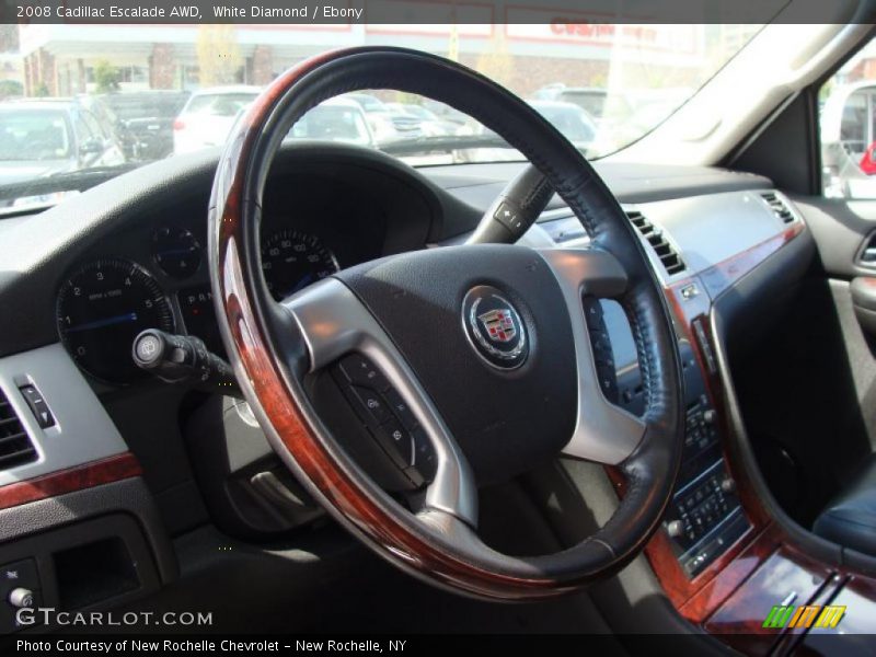 White Diamond / Ebony 2008 Cadillac Escalade AWD