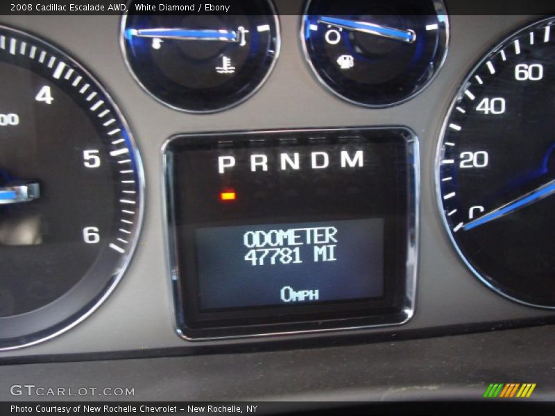 White Diamond / Ebony 2008 Cadillac Escalade AWD