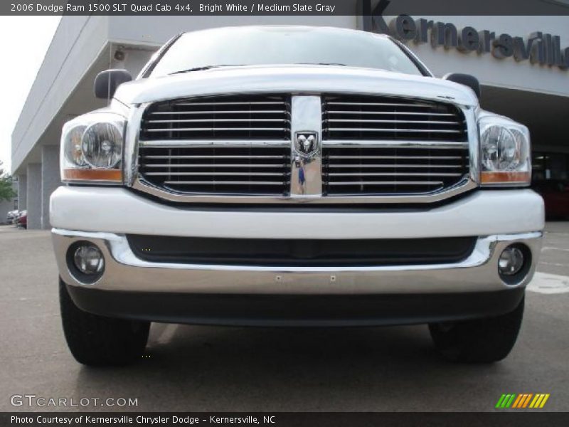 Bright White / Medium Slate Gray 2006 Dodge Ram 1500 SLT Quad Cab 4x4