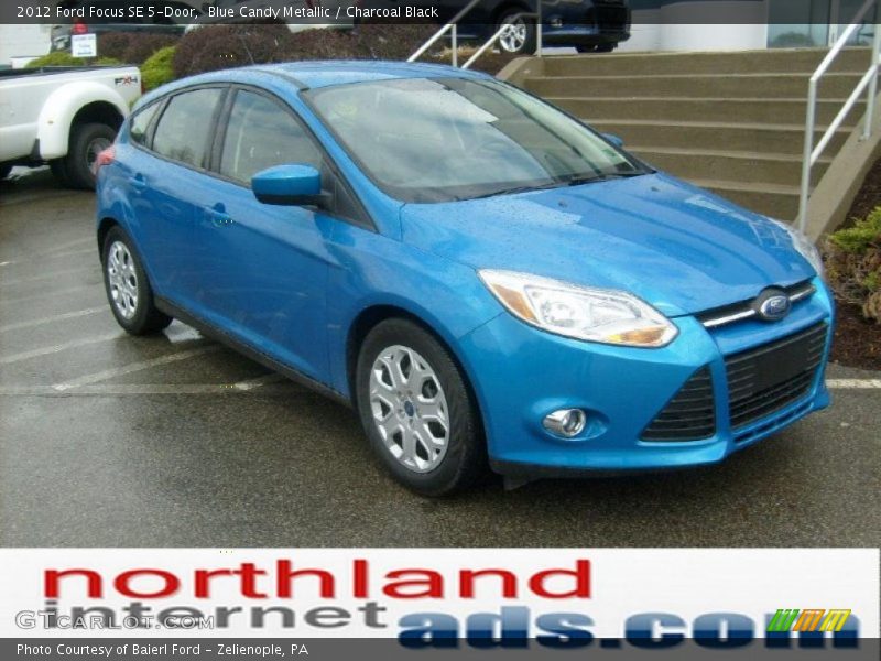 Blue Candy Metallic / Charcoal Black 2012 Ford Focus SE 5-Door