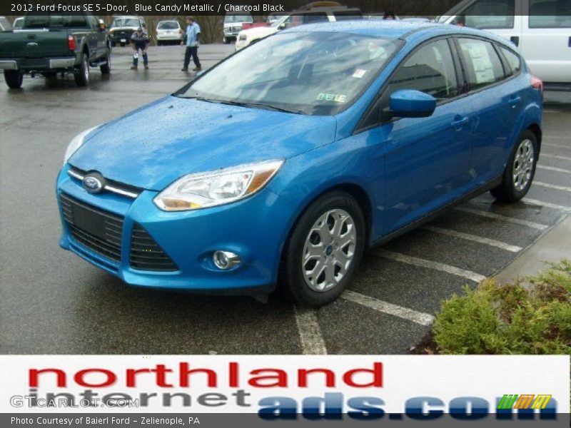 Blue Candy Metallic / Charcoal Black 2012 Ford Focus SE 5-Door