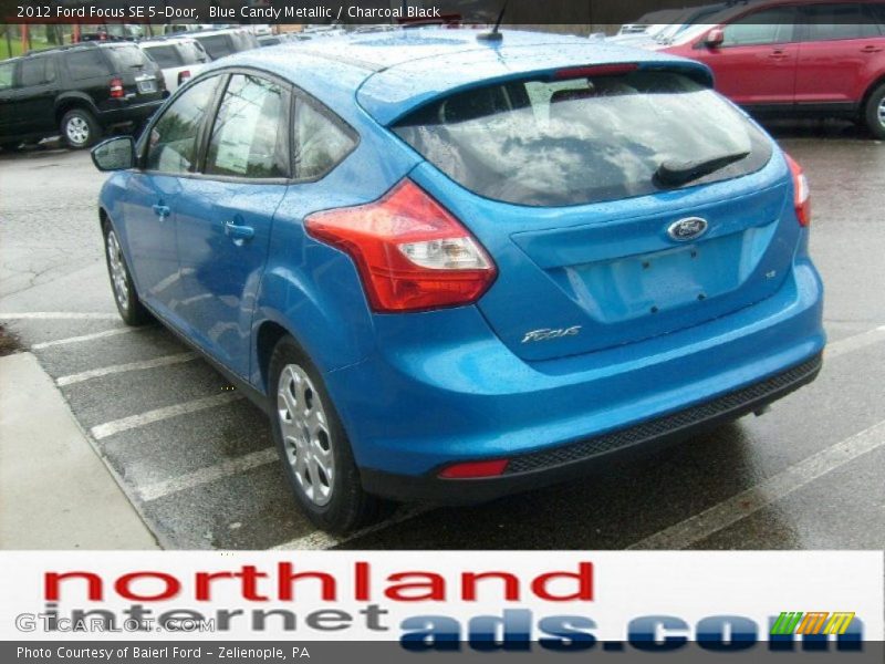 Blue Candy Metallic / Charcoal Black 2012 Ford Focus SE 5-Door