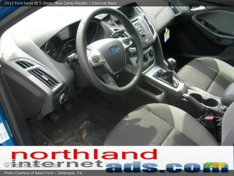 Blue Candy Metallic / Charcoal Black 2012 Ford Focus SE 5-Door