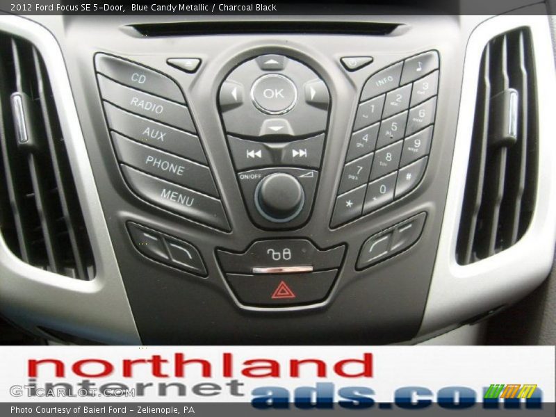 Blue Candy Metallic / Charcoal Black 2012 Ford Focus SE 5-Door