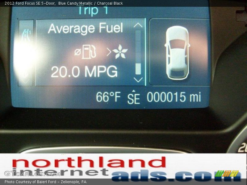 Blue Candy Metallic / Charcoal Black 2012 Ford Focus SE 5-Door