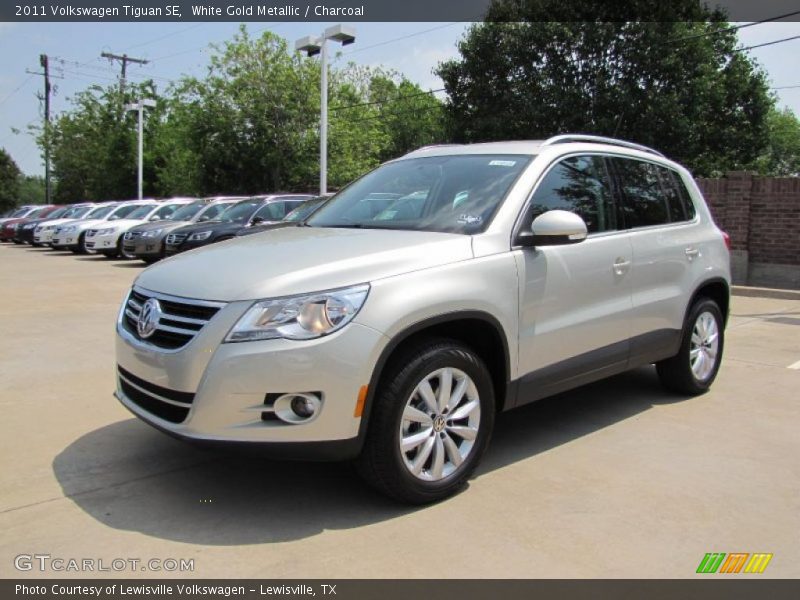 White Gold Metallic / Charcoal 2011 Volkswagen Tiguan SE