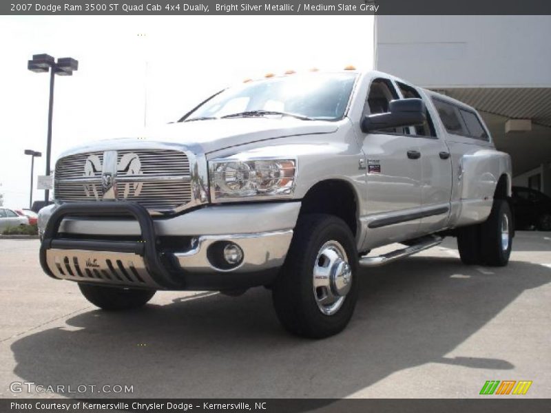 Bright Silver Metallic / Medium Slate Gray 2007 Dodge Ram 3500 ST Quad Cab 4x4 Dually