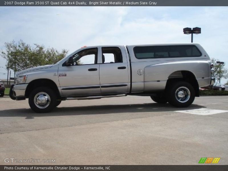Bright Silver Metallic / Medium Slate Gray 2007 Dodge Ram 3500 ST Quad Cab 4x4 Dually