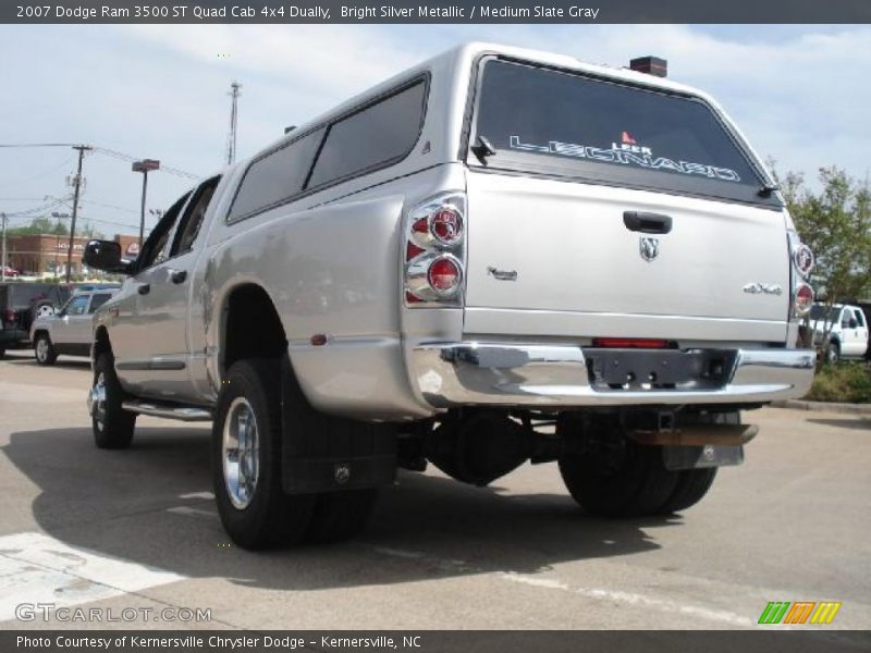Bright Silver Metallic / Medium Slate Gray 2007 Dodge Ram 3500 ST Quad Cab 4x4 Dually