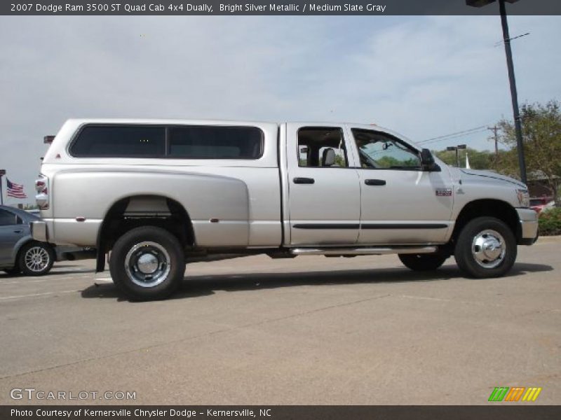 Bright Silver Metallic / Medium Slate Gray 2007 Dodge Ram 3500 ST Quad Cab 4x4 Dually
