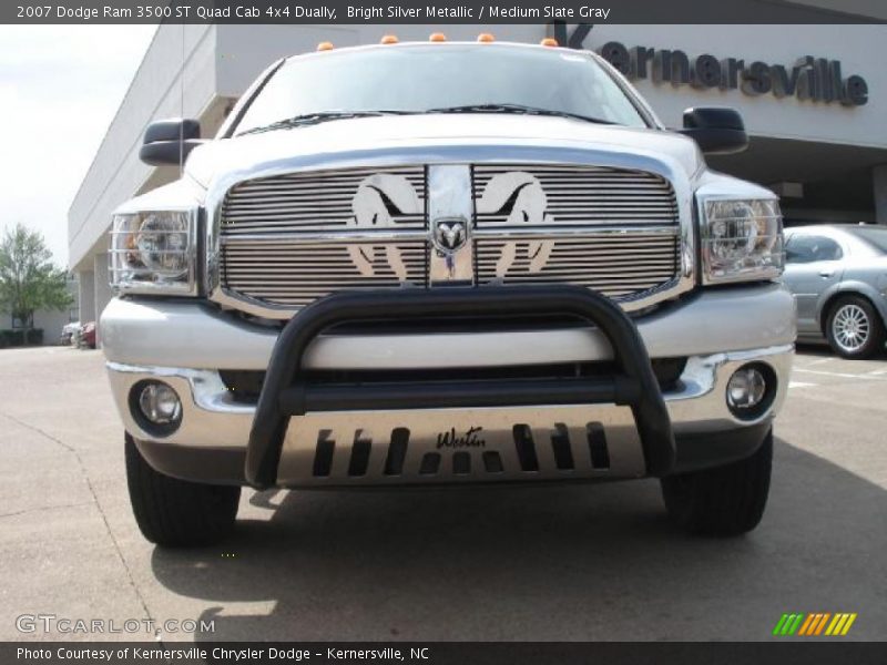 Bright Silver Metallic / Medium Slate Gray 2007 Dodge Ram 3500 ST Quad Cab 4x4 Dually