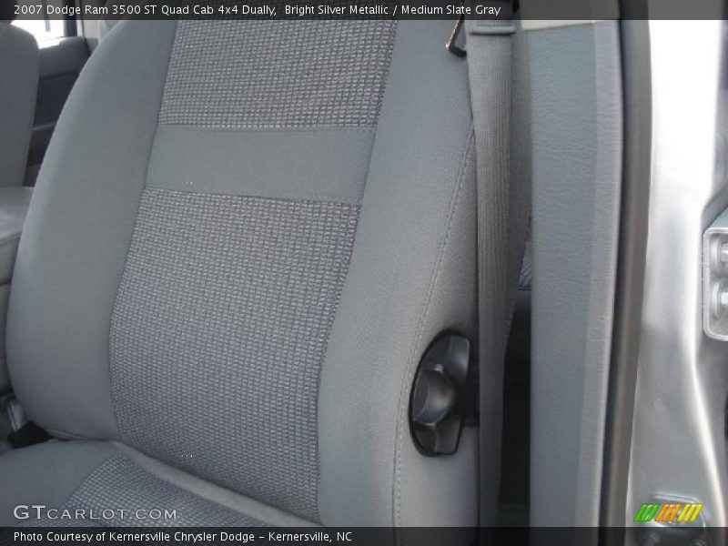 Bright Silver Metallic / Medium Slate Gray 2007 Dodge Ram 3500 ST Quad Cab 4x4 Dually