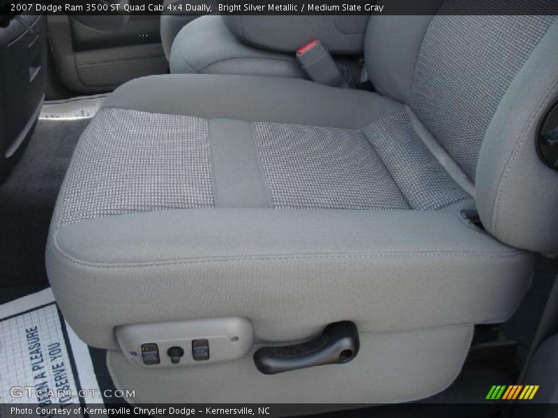 Bright Silver Metallic / Medium Slate Gray 2007 Dodge Ram 3500 ST Quad Cab 4x4 Dually
