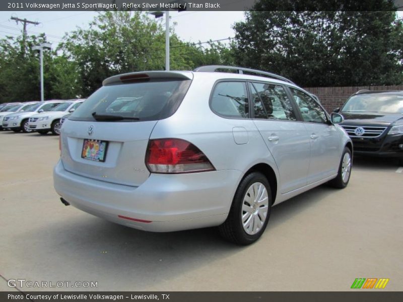 Reflex Silver Metallic / Titan Black 2011 Volkswagen Jetta S SportWagen