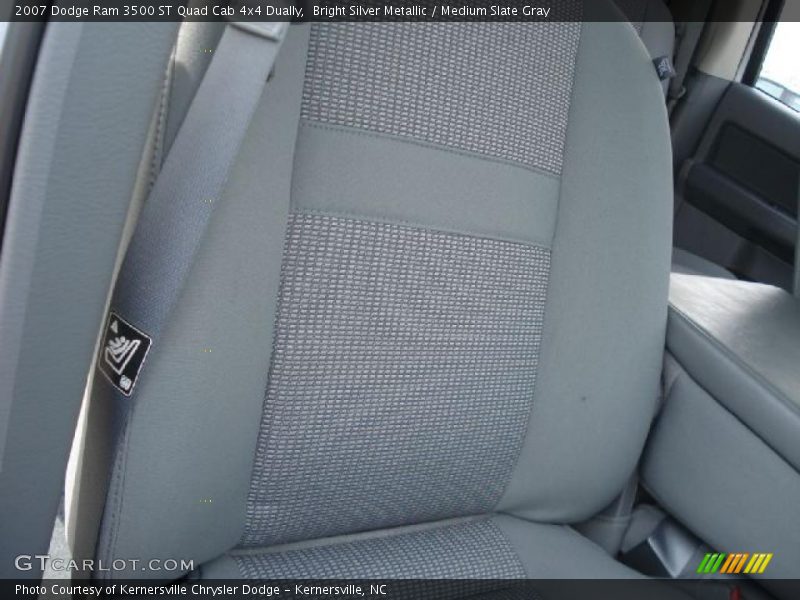 Bright Silver Metallic / Medium Slate Gray 2007 Dodge Ram 3500 ST Quad Cab 4x4 Dually