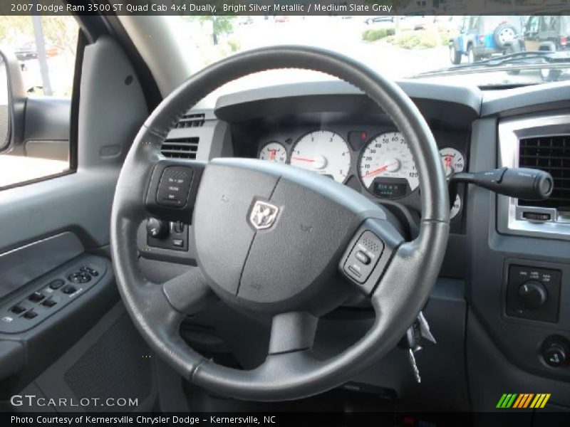Bright Silver Metallic / Medium Slate Gray 2007 Dodge Ram 3500 ST Quad Cab 4x4 Dually