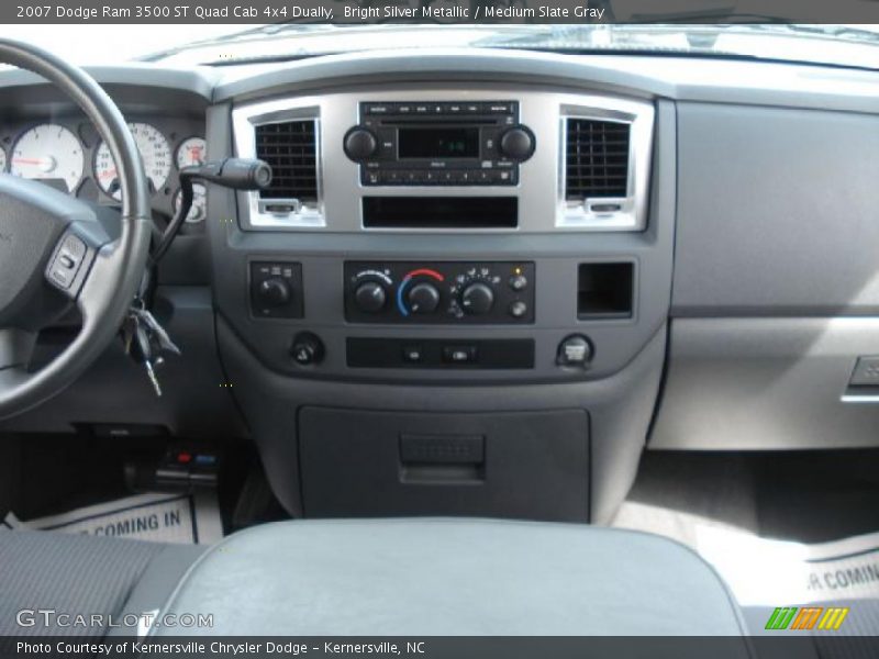 Bright Silver Metallic / Medium Slate Gray 2007 Dodge Ram 3500 ST Quad Cab 4x4 Dually
