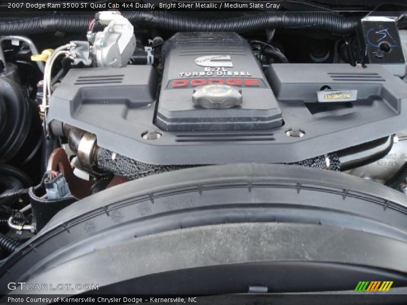 Bright Silver Metallic / Medium Slate Gray 2007 Dodge Ram 3500 ST Quad Cab 4x4 Dually