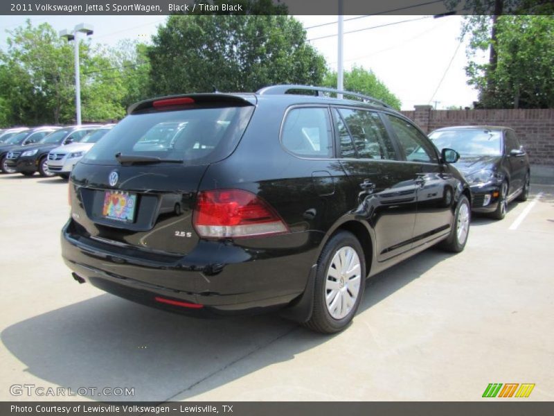 Black / Titan Black 2011 Volkswagen Jetta S SportWagen