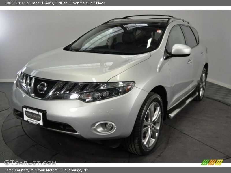Brilliant Silver Metallic / Black 2009 Nissan Murano LE AWD