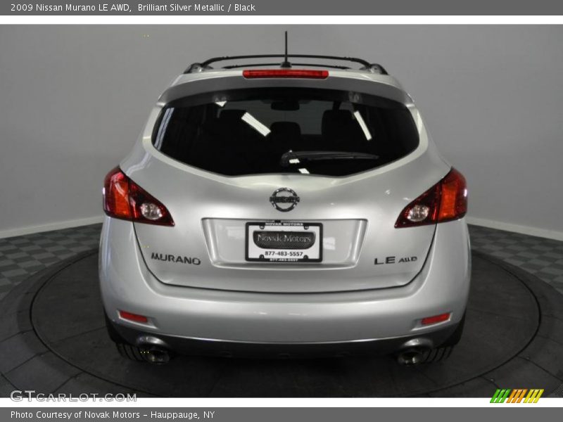 Brilliant Silver Metallic / Black 2009 Nissan Murano LE AWD