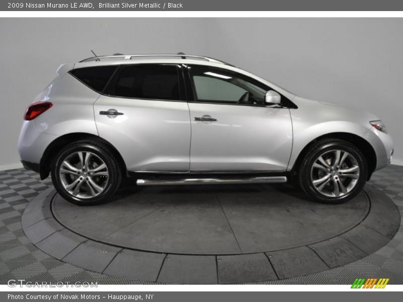 Brilliant Silver Metallic / Black 2009 Nissan Murano LE AWD