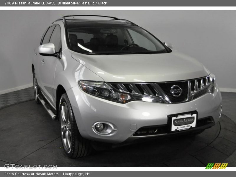 Brilliant Silver Metallic / Black 2009 Nissan Murano LE AWD