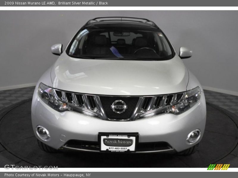 Brilliant Silver Metallic / Black 2009 Nissan Murano LE AWD