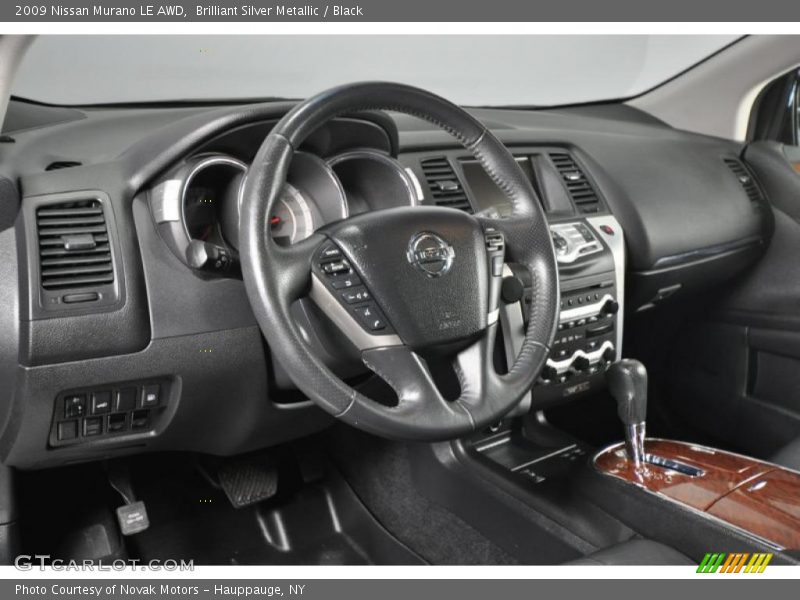 Brilliant Silver Metallic / Black 2009 Nissan Murano LE AWD