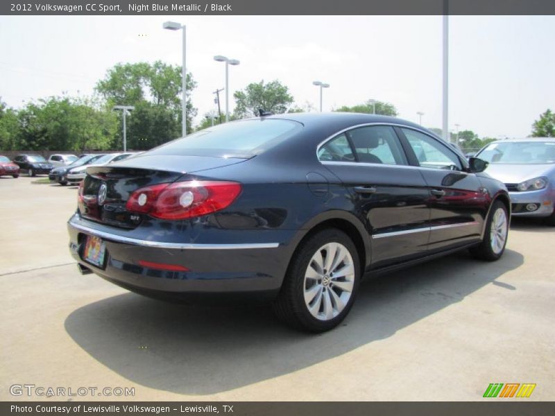 Night Blue Metallic / Black 2012 Volkswagen CC Sport