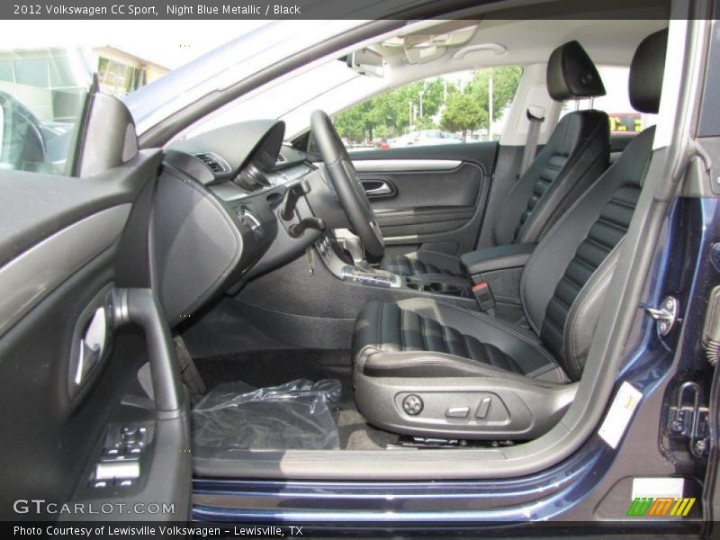 Night Blue Metallic / Black 2012 Volkswagen CC Sport