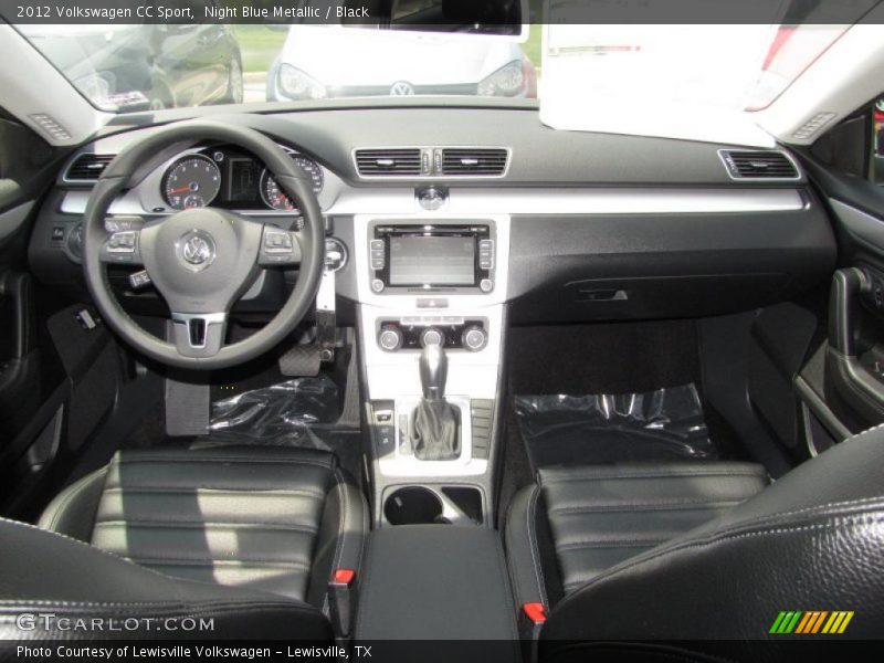 Night Blue Metallic / Black 2012 Volkswagen CC Sport