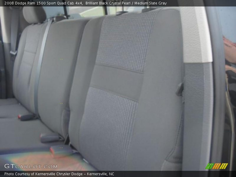 Brilliant Black Crystal Pearl / Medium Slate Gray 2008 Dodge Ram 1500 Sport Quad Cab 4x4