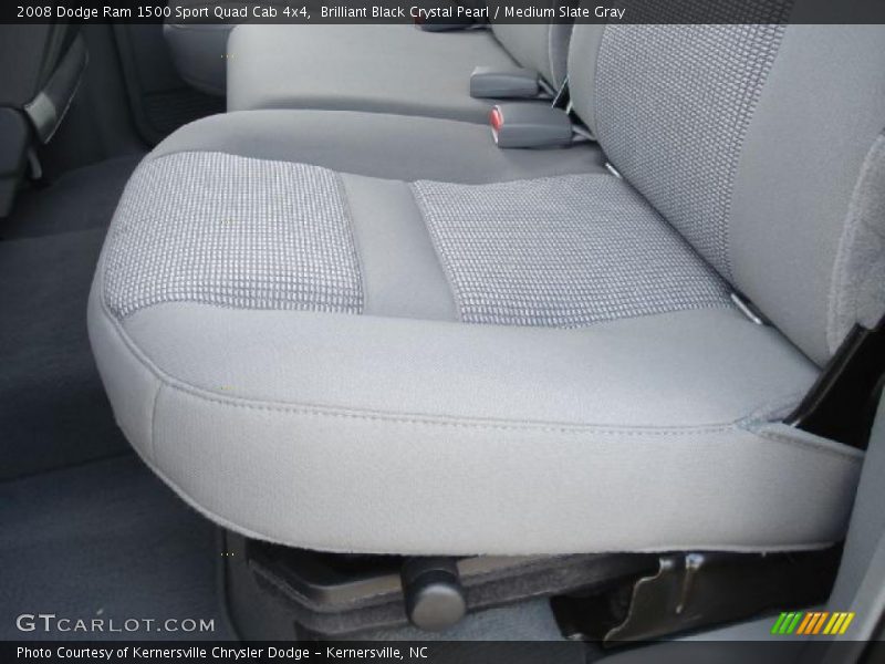 Brilliant Black Crystal Pearl / Medium Slate Gray 2008 Dodge Ram 1500 Sport Quad Cab 4x4