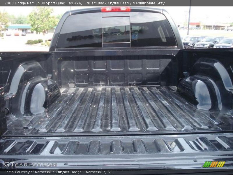 Brilliant Black Crystal Pearl / Medium Slate Gray 2008 Dodge Ram 1500 Sport Quad Cab 4x4