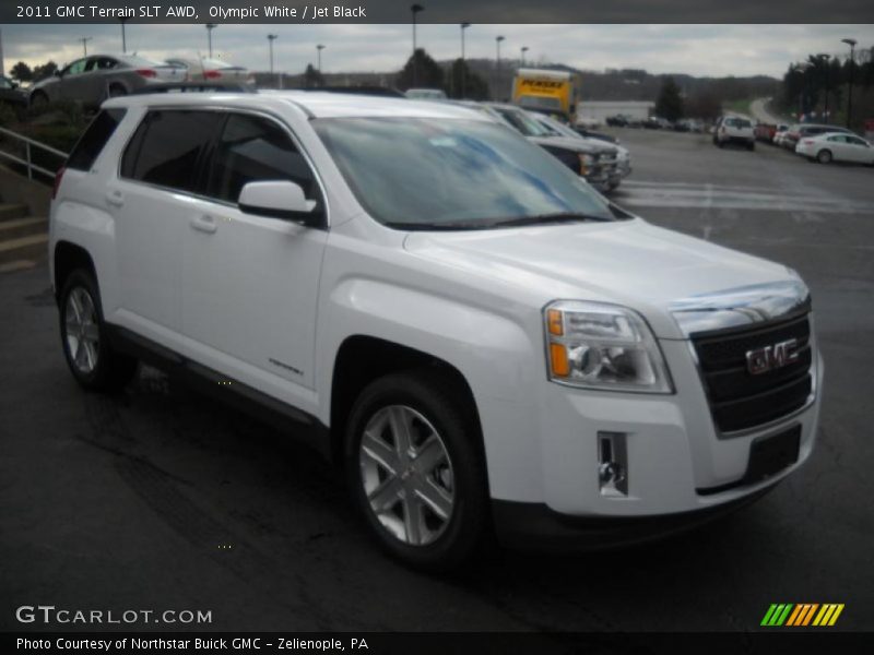 Olympic White / Jet Black 2011 GMC Terrain SLT AWD