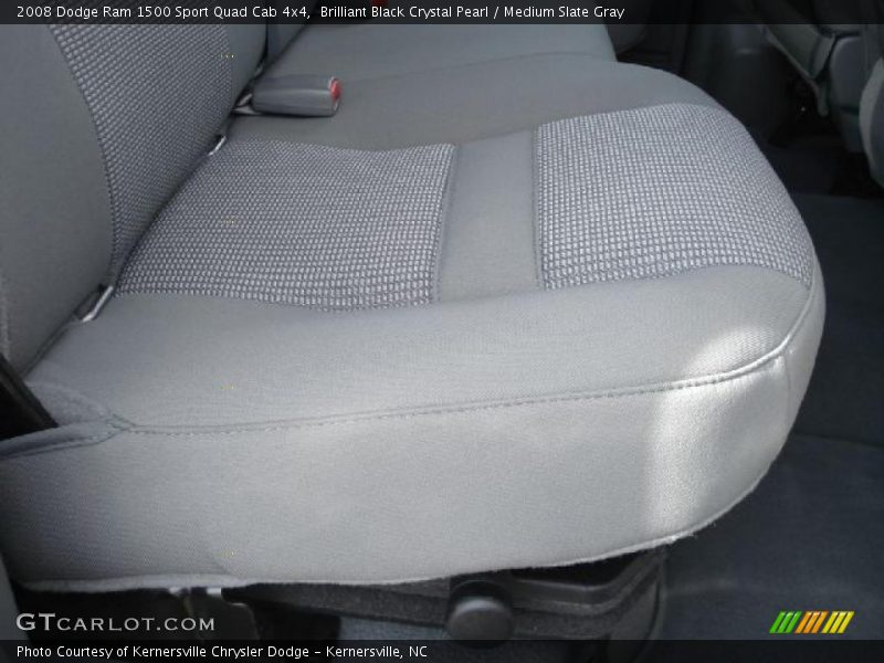 Brilliant Black Crystal Pearl / Medium Slate Gray 2008 Dodge Ram 1500 Sport Quad Cab 4x4